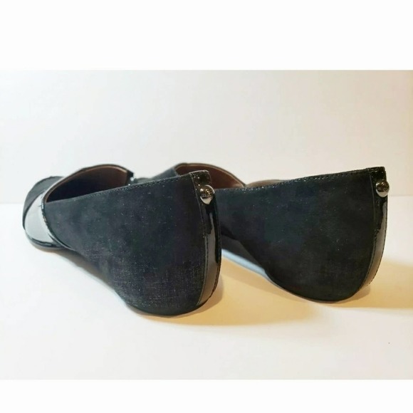 Donald J. Pliner Black Leather Flats Suede Brix Moccasin Size 6 - Picture 7 of 12